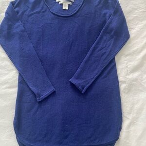 Max Studio Blue Crew Neck Sweater